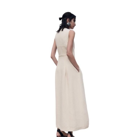 ZARA DRESS WITH ZIPPER - LIMITED EDITION BEIGE  | 2902/586 - Picture 2 of 7